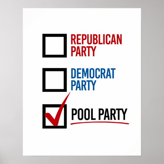 Poster Je choisis la Pool Party - - (Devant)