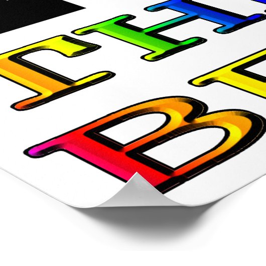 Poster Je Coeur La Plage (Coin)