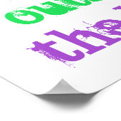 Poster "Je colorie hors des lignes" (Coin)