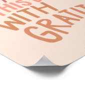 Poster Je commencerai cette journée avec gratitude - auda (Coin)