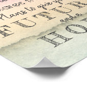 Poster Je Connais Les Plans Jeremiah 29:11 Pastel Aquarel (Coin)