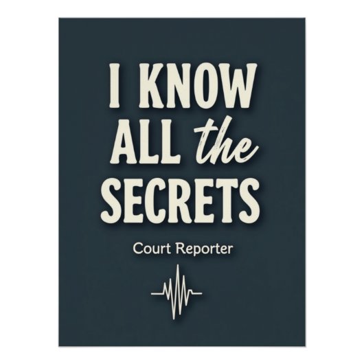Poster Je connais tous les secrets — Greffier (Devant)