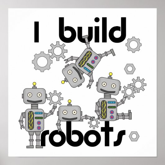 Poster Je construis des robots (Devant)
