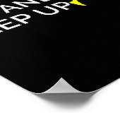 Poster Je Cours Comme Une Fille Essaie De Continuer (Coin)