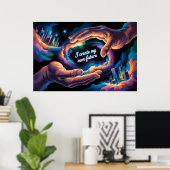 Poster Je crée mon propre avenir (Bureau à domicile)