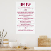 Poster Je crois (Cuisine)