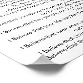 Poster Je crois (Coin)