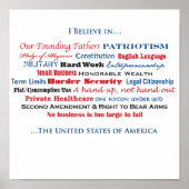 Poster Je crois (Devant)