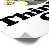 Poster je crois à la pensée casquette (Coin)