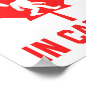 Poster Je Crois Au Canada - Bigfoot Drôle (Coin)