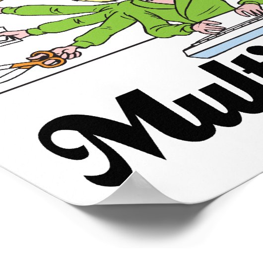 Poster je crois au multitâche (Coin)