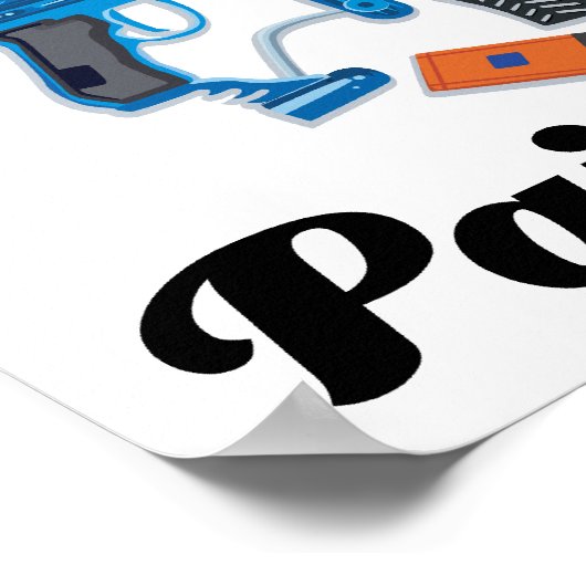 Poster je crois au paintball (Coin)