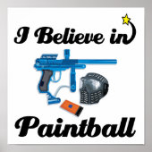 Poster je crois au paintball (Devant)