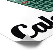 Poster je crois aux calculatrices (Coin)