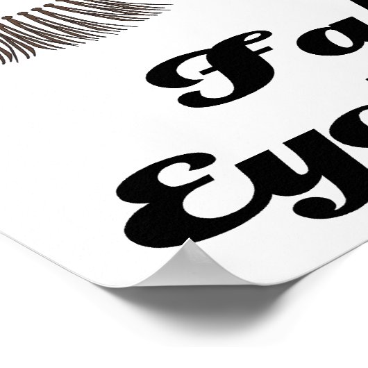 Poster je crois aux faux cils (Coin)