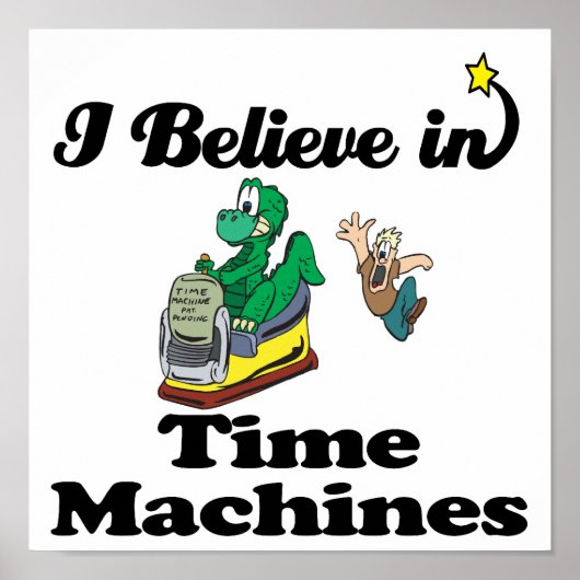 Poster je crois aux machines à temps (Devant)