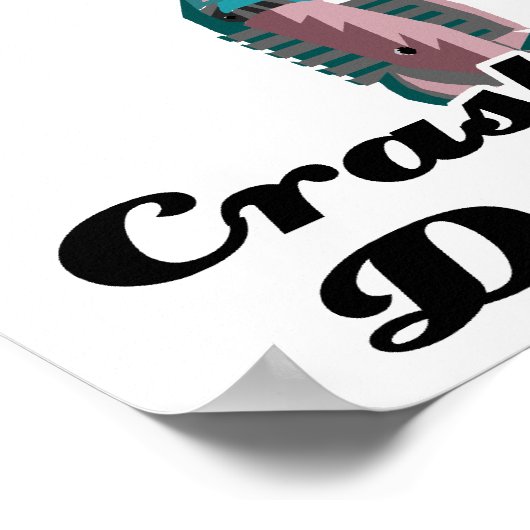 Poster je crois aux mannequins d'essais de collision (Coin)