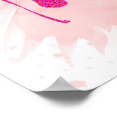 Poster Je Crois En Aquarelle Rose Audrey Hepburn Citation (Coin)