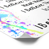 Poster Je Crois En Manifeste D'Art À La Promotion (Coin)