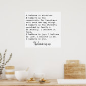 Poster je crois en nous (Cuisine)