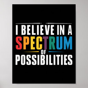 Poster Je crois en un éventail de possibilités 1