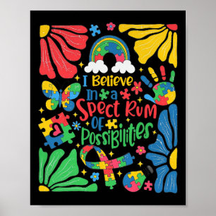 Poster Je Crois En Un Éventail De Possibilités Retro Aut