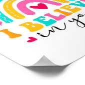 Poster Je Crois En Vous Enseignants Test Day Idea (Coin)