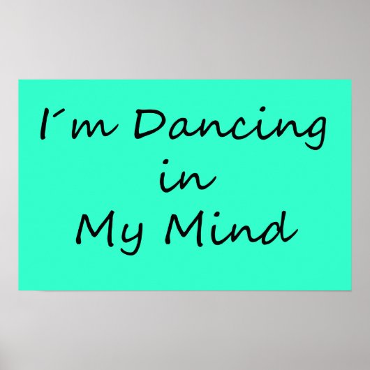 Poster Je danse dans mon esprit (Devant)