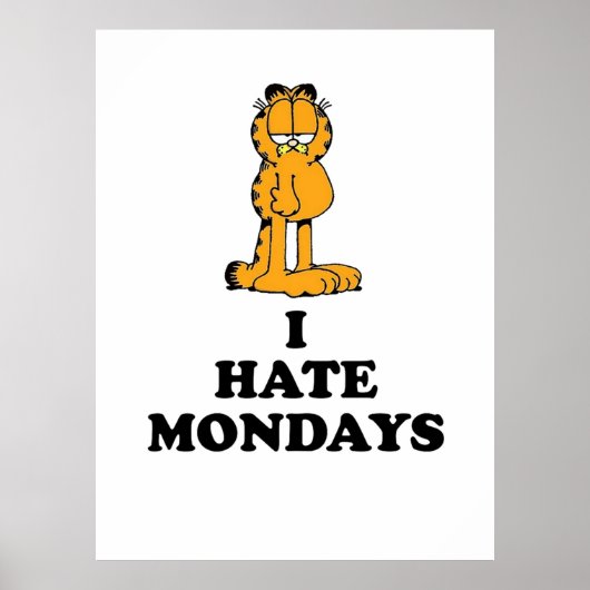 Poster je déteste les lundis (Devant)