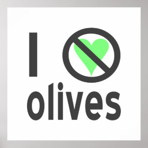 Poster Je déteste les olives noires