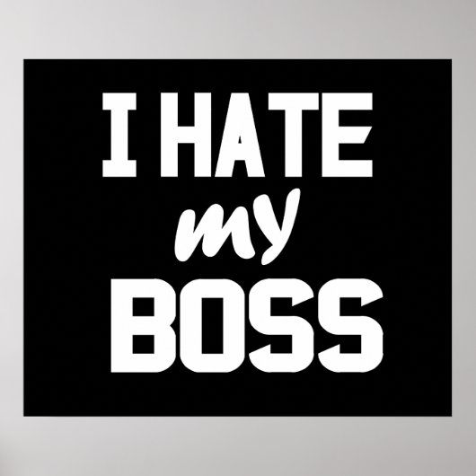 Poster Je déteste mon patron (Devant)