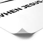 Poster Je déteste quand Jésus dirige des dinosaures dans (Coin)