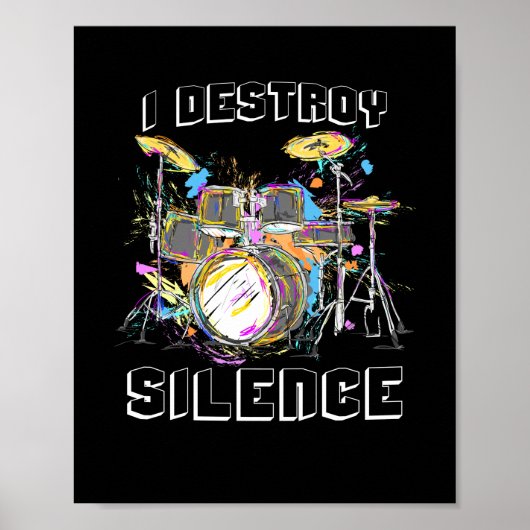 Poster Je détruit le silence (Devant)