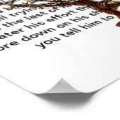 Poster Je dirais aux atlas de hausser les épaules. (Coin)