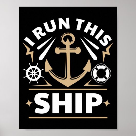 Poster Je dirige ce bateau de façon drôle (Devant)