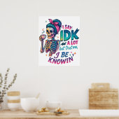 Poster Je Dis À IDK Beaucoup... (Cuisine)