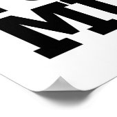 Poster Je Dois Tisser Pour Ce Muscle Noir (Coin)