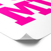 Poster Je Dois Tisser Pour Ce Muscle Rose (Coin)