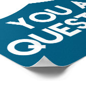 Poster Je Dois Vous Poser Une Question _ Dire De Calembou (Coin)