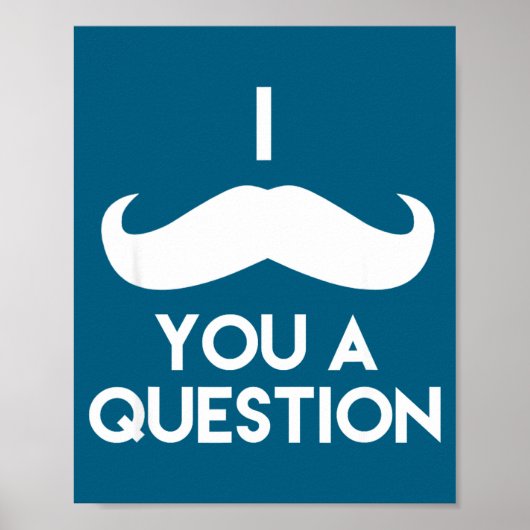 Poster Je Dois Vous Poser Une Question _ Dire De Calembou (Devant)