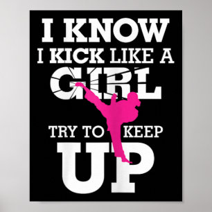 Poster Je donne des coups de pied comme une fille - Fille