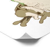 Poster Je existe sans mon consentement Grenouille Mème dr (Coin)