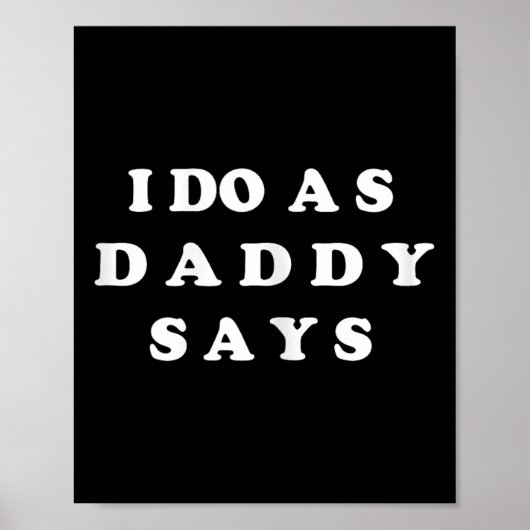 Poster Je fais comme papa dit (Devant)