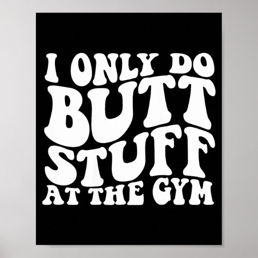 Poster Je fais de la gym avec les fesses (Devant)