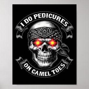 Poster Je fais des pédicures sur des orteils de chameau C