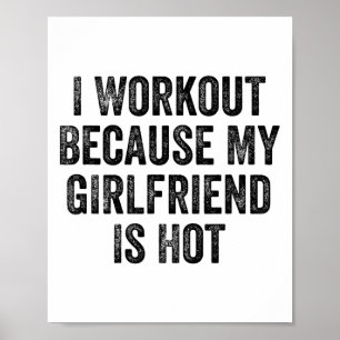 Poster Je fais du sport parce que ma copine est bonne Cor