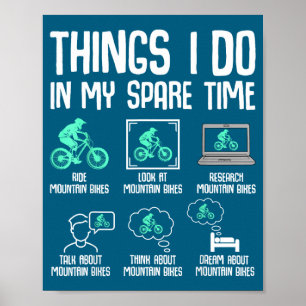 Poster Je fais du VTT en temps libre