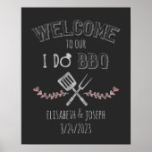 Poster Je fais le BBQ Fête de Fiançailles de Mariage de F (Devant)