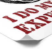 Poster Je Fais Mes Propres Expériences - Cool Scientist G (Coin)