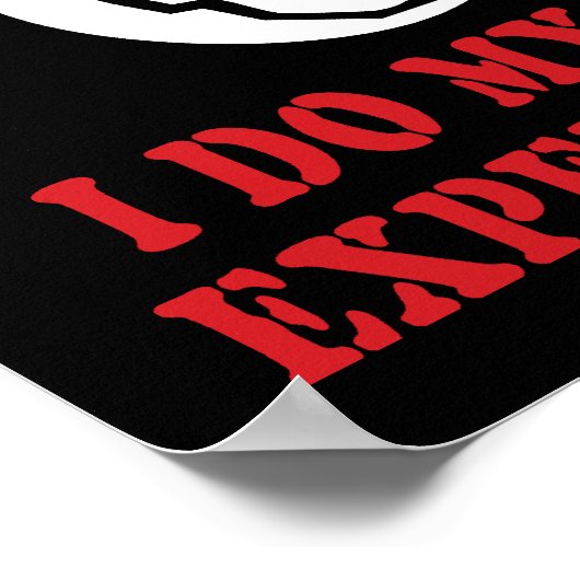 Poster Je Fais Mes Propres Expériences - Inventeur Cool S (Coin)